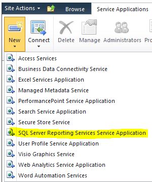 create ssrs service on sharepoint